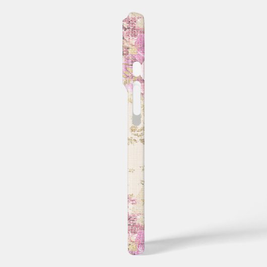 シックなピンクの花 Case-Mate iPhoneケース (裏面 / 左)