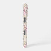 シックなピンクの花 iPhoneケース (右側面)