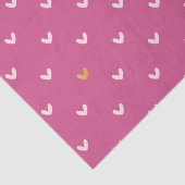 シックなピンクの金ゴールドハート 薄葉紙 (詳細)