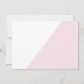 シックなピンクの金ゴールドモダン最初の誕生日バプテスマ写真 サンキューカード (裏面)