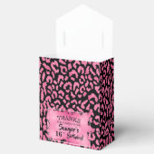 シックなピンクの黒ヒョウ柄 フェイバーボックス (オープン)