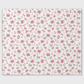 シックなピンクウェスタン女性のカーボーイブーツ,帽子&ボウ ラッピングペーパー (フラット)