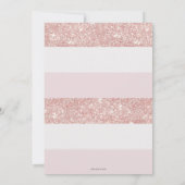 シックなピンクカボチャ1st誕生日フローラガール 招待状 (裏面)