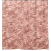 シックなピンクグリッツゼブラプリント シャワーカーテン (正面)