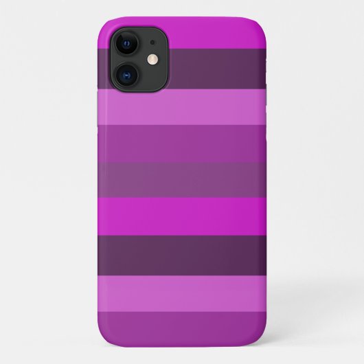 シックなピンクストライプ色のモノクロパターン美学 Case-Mate iPhoneケース (裏面)