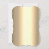 シックなピンクソリ、ストリングライト金ゴールド 招待状 (裏面)