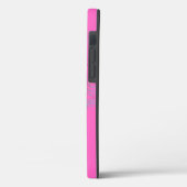 シックなピンクビーモノグラムケースメイトiPhoneケース Case-Mate iPhoneケース (裏面 / 左)