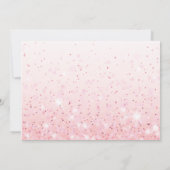 シックなピンクフローラありがとう サンキューカード (裏面)