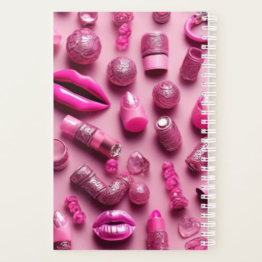 シックなピンクプランナー プランナー手帳 (裏面)