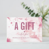 シックなピンクマーブルエレガントグラム美しいサロンモダン (スタンド正面)