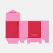 シックなピンクレッドグリッター誕生日ありがとう フェイバーボックス (折り畳みなし)