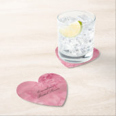 シックなピンクレース ペーパーコースター (インサイチュ)