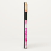 シックなピンク及びオレンジグラデーションな水彩画のモノグラム Case-Mate iPhoneケース (裏面/右)