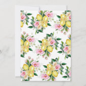 シックなピンク彼女がメインスクイーズブライダルシャワー 招待状 (裏面)