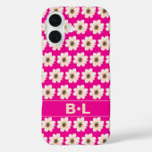シックなピンク明るい赤紫色フローラ Case-Mate iPhoneケース (裏面)