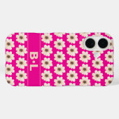 シックなピンク明るい赤紫色フローラ Case-Mate iPhoneケース (裏面 (横))