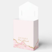 シックなピンク金ゴールドアゲートバルミツワーファンシーパーティー フェイバーボックス (オープン)