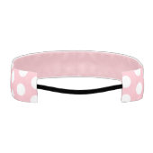 シックなピンク1.5インチ非ヘッドバンド（ホワイトドット付き） アスレチックヘッドバンド (裏面)