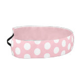 シックなピンク1.5インチ非ヘッドバンド（ホワイトドット付き） アスレチックヘッドバンド (左)