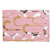 シックなピンク 枕カバー (正面左)