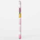 シックなピンク&金ゴールド色彩の鮮やかウォーターカラーモノグラム Case-Mate iPhoneケース (裏面/右)