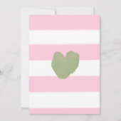 シックなピーターラビットガール1st誕生日パーティー 招待状 (裏面)