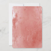 シックなピーチスパイス結婚ズ 招待状 (裏面)