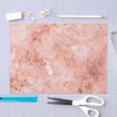 シックなピーチマーブルウォーター結婚カラー 薄葉紙 (クラフト)