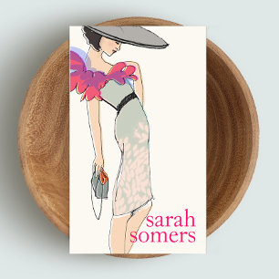 シックなファッションブロガースタイリッシュ、ファッションモデル 名刺