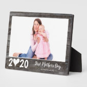 シックなファースト・マザーズデイハートウッド記念の写真 フォトプラーク (側面)