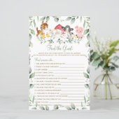 シックなファーム動物の緑のゲストゲームを見つける (スタンド正面)