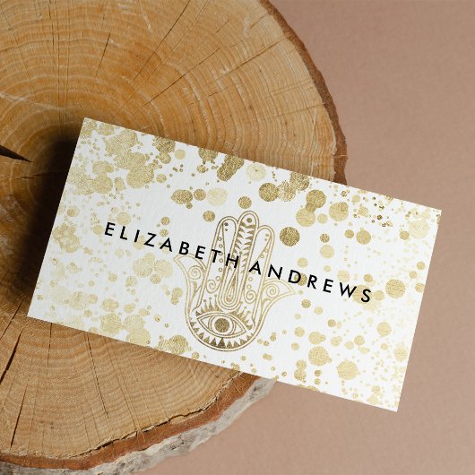 シックなフェイク金ゴールド紙吹雪はファティマの手を痛める 名刺