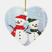 シックなフェスティバルクリスマスの常緑クリスマスツリー セラミックオーナメント (裏面)