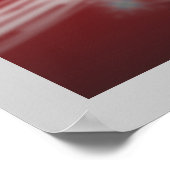 シックなフェスティバルクリスマスの常緑クリスマスツリー ポスター (角)