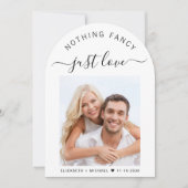 シックなフォトアーチ式レセプション 招待状 (正面)