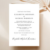 シックなフォトウェディングレセプション セーブザデート