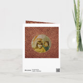 シックなフォトカスタムブラウンブラックフォードホリデーカード シーズンカード (裏面)