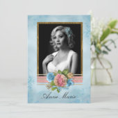 シックなフォトブライダルシャワー招待 招待状 (スタンド正面)