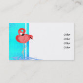 シックなフラミンゴの名刺 名刺 (裏面)