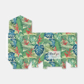 シックなフラワーズパームズモンステラ フェイバーボックス (折り畳みなし)