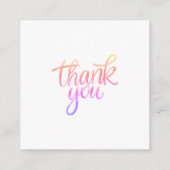 シックなフラワーブーケパーソナライズされた結婚の写真 エンクロージャーカード (裏面)