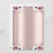 シックなフレームボホフラワーズキンセアニラ 招待状 (裏面)