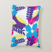 シックなフローラとドットパター葉ン付 アクセントクッション (裏面(縦))