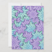 シックなフローラカラーコ結婚ンボ 招待状 (裏面)