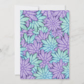 シックなフローラカラーコ結婚ンボ 招待状 (裏面)