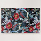 シックなフローラカワウソ ジグソーパズル (横)