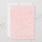 シックなフローラシャンパンはブランチとバブリーを入れる 招待状 (裏面)