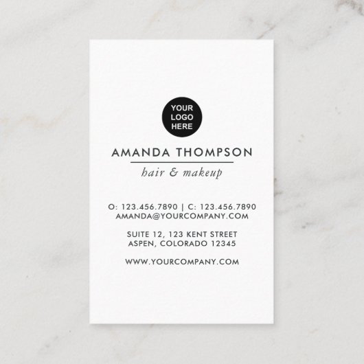 シックなフローラジーンズ 名刺 (裏面)