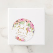 シックなフローラ妖精ベイビーシャワー誕生日ありがとう フェイバータグ (インサイチュ)