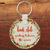 シックなブッククラブウォーター読カラーのWIne キーホルダー (正面)